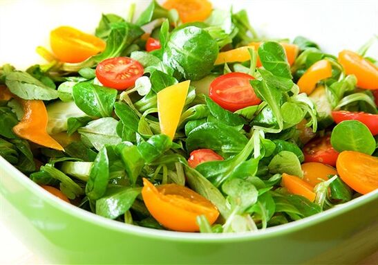 vegetable salad to lose weight in a week for 7 kg